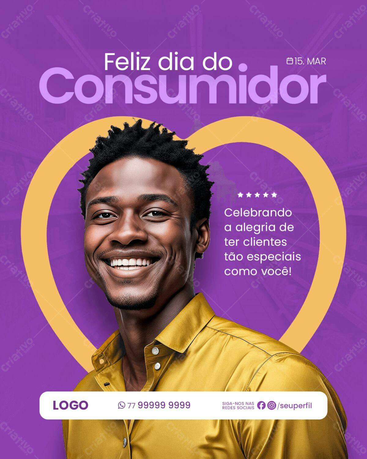 Post para Dia do Consumidor PSD Editável