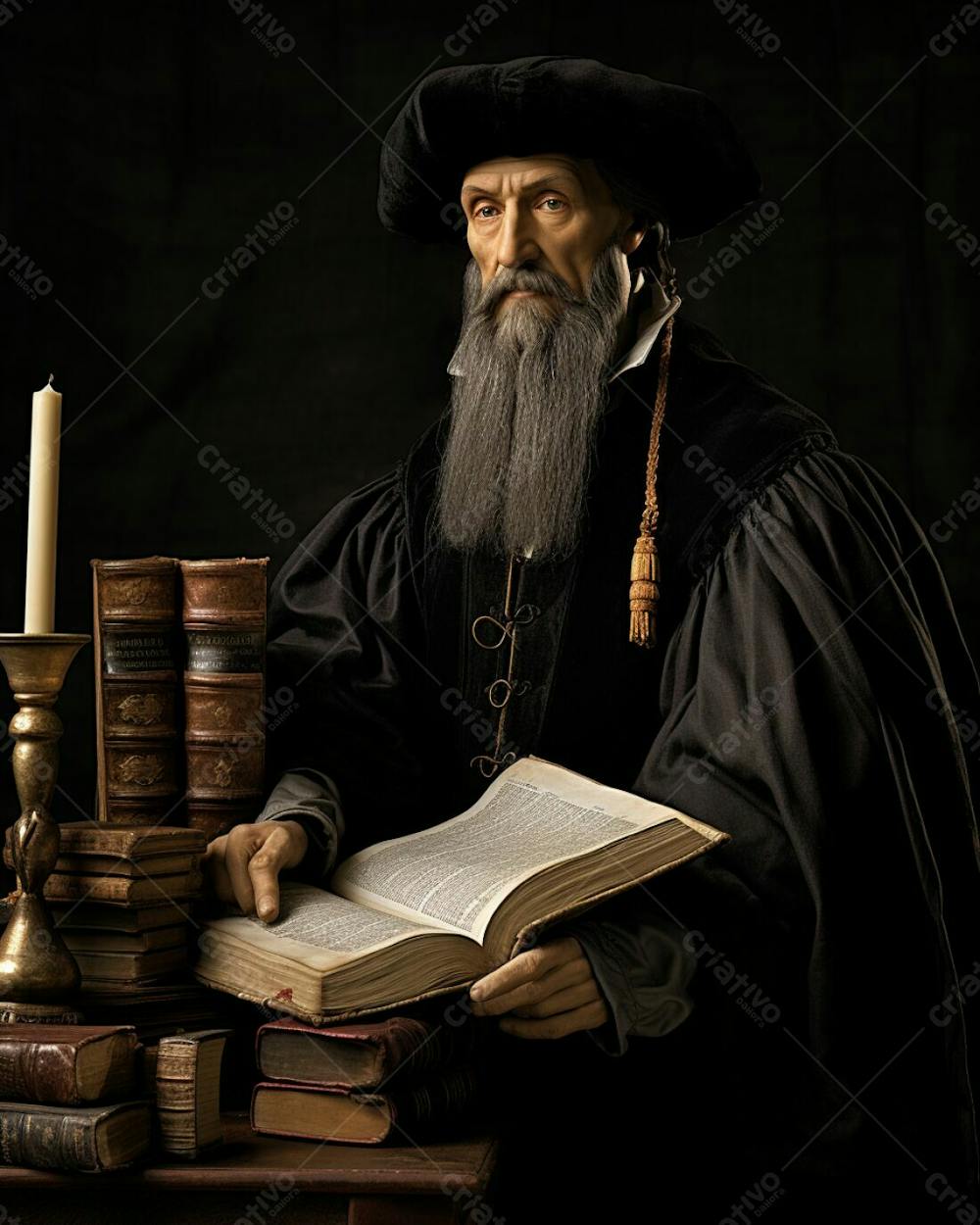 Mid.group John Calvin 1509 Man French Theologian Inside A Libra 6B 8655Ea 39D 3 48D 9 Ac 94 Fde 580312637