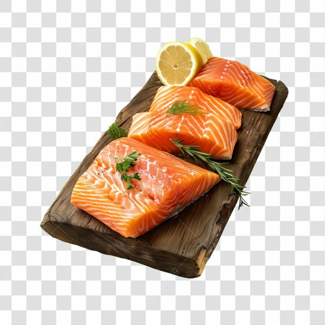Imagem Salmão PNG com fundo transparente