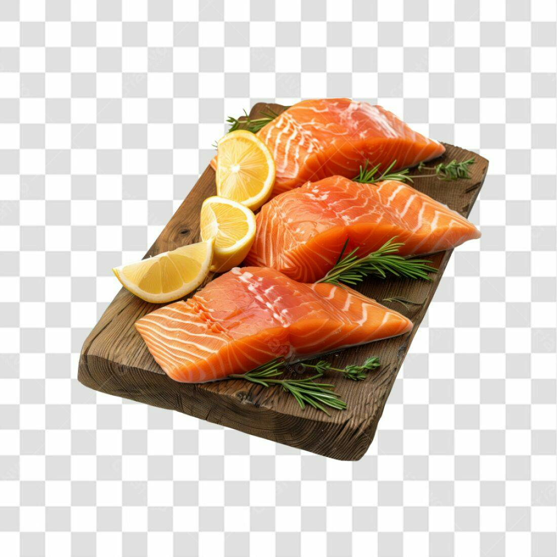 Imagem Salmão Frescos PNG com fundo transparente