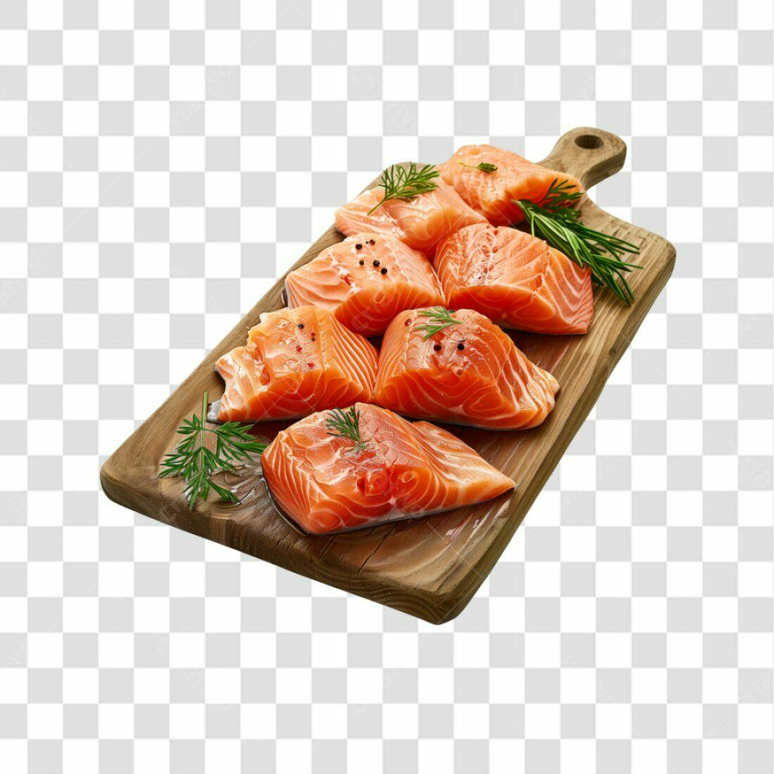 Imagem de Salmão PNG com fundo transparente