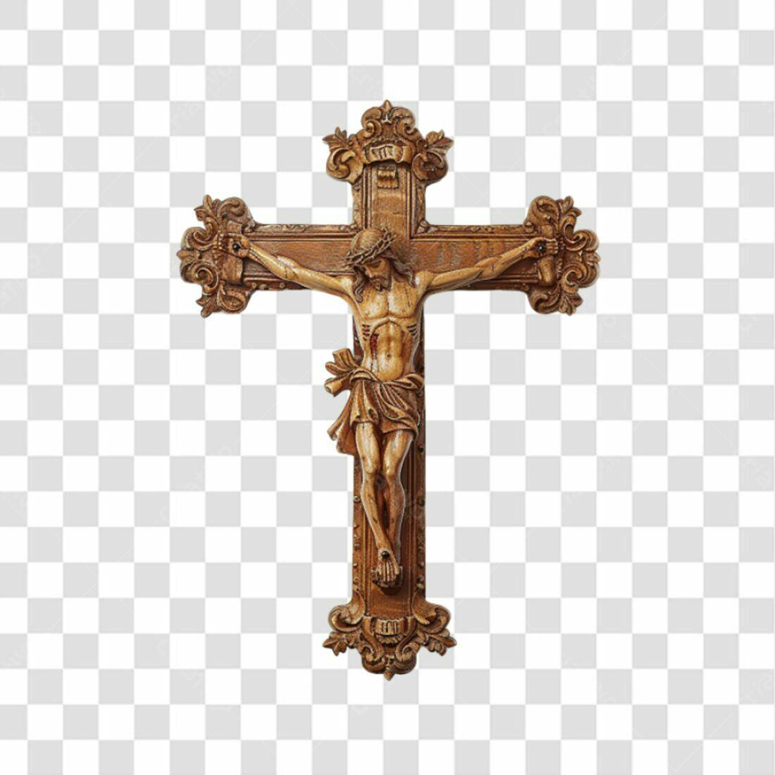 Icone Jesus Cristo Crucifixão PNG com fundo transparente