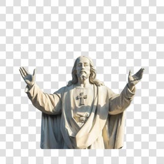 Jesus cristo estátua png transparente