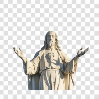 Estátua 3d jesus cristo png transparente