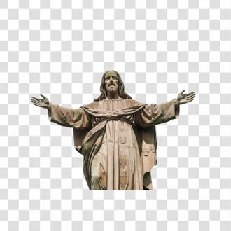 Estátua 3d jesus png transparente