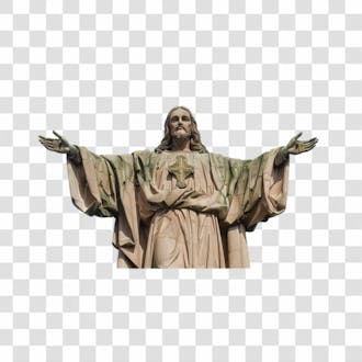 Estátua 3d jesus png transparente