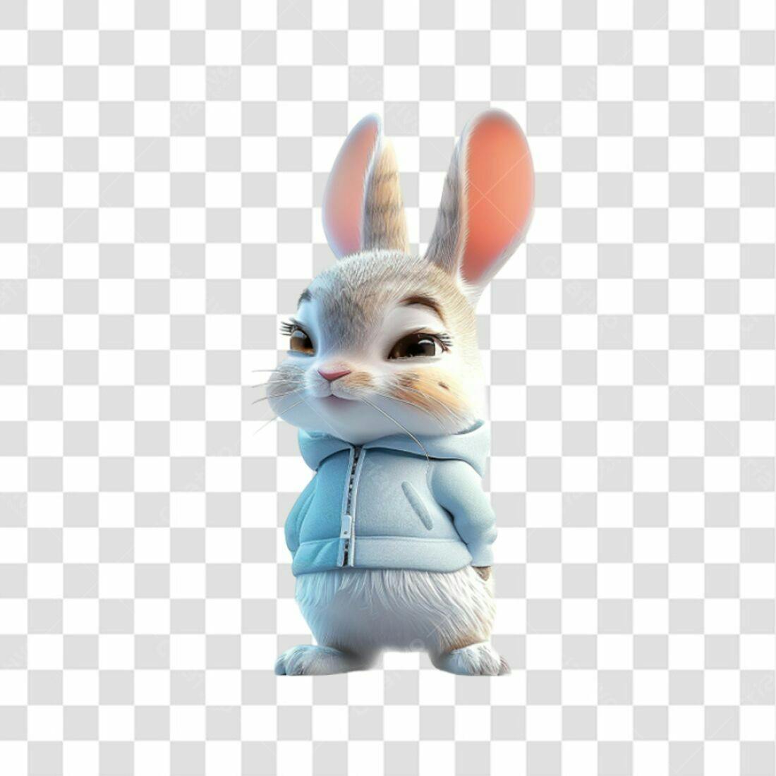 Icone Coelho fofinho PNG com fundo transparente
