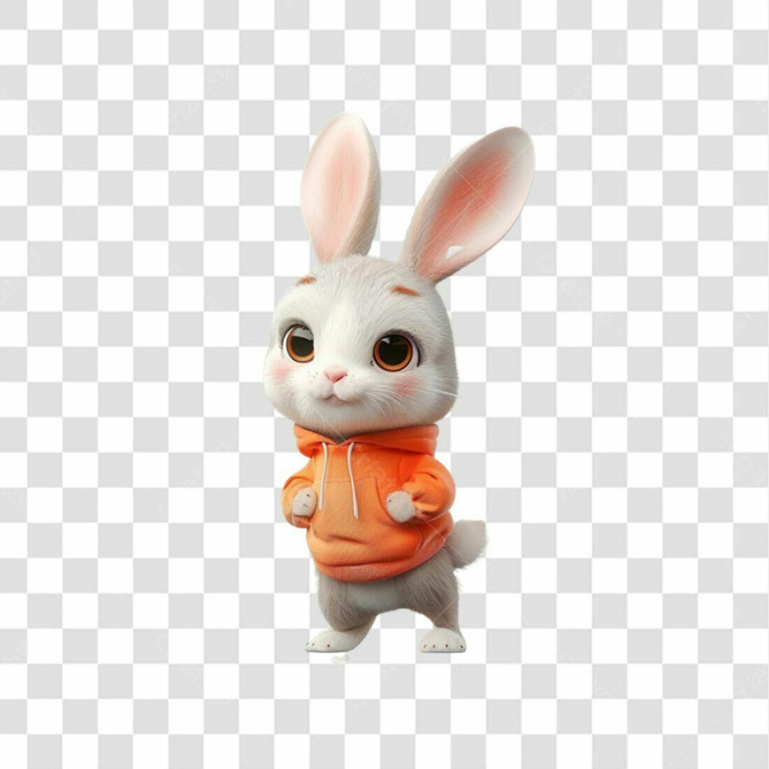 Icone Coelho Páscoa PNG com fundo transparente