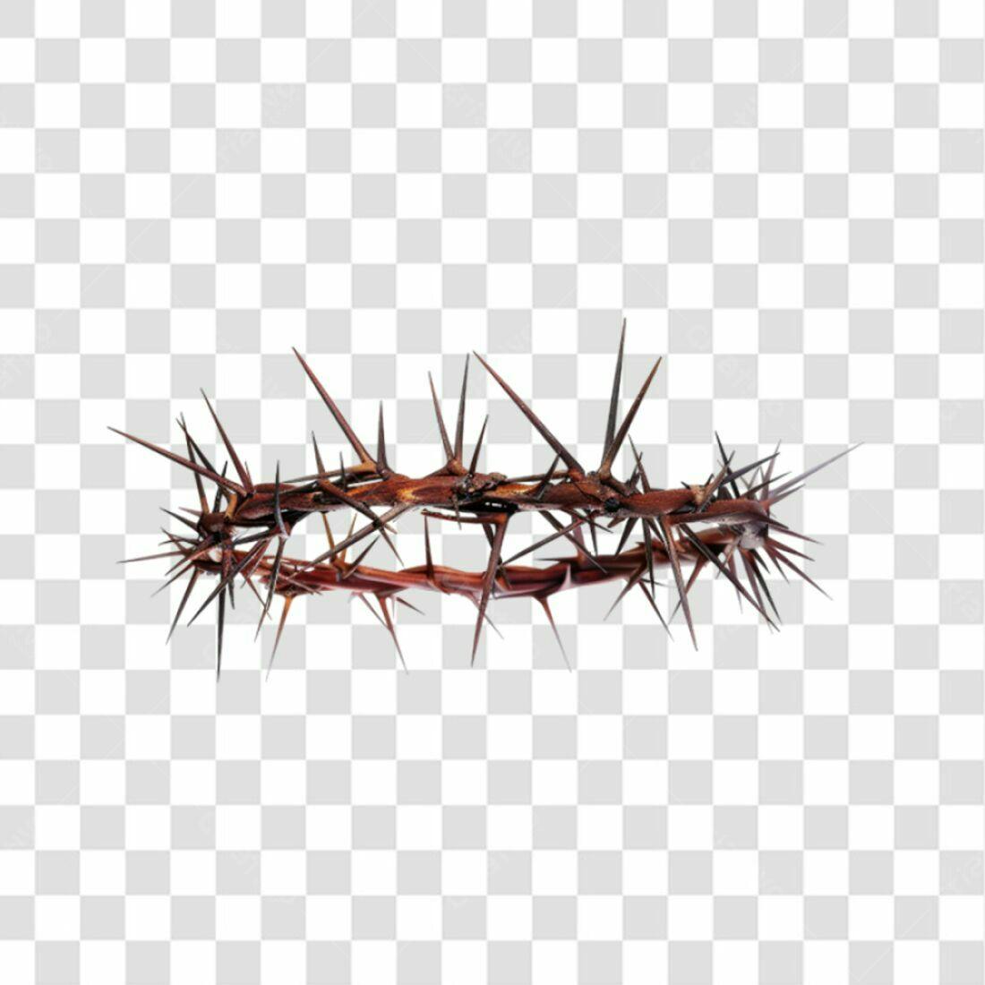 Icone coroa de espinhos Semana Santa PNG com fundo transparente
