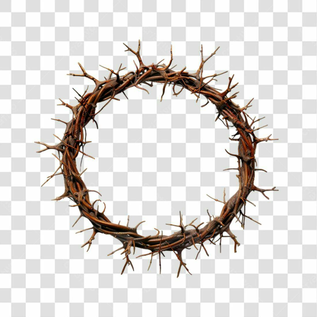 Coroa de Espinhos PNG com fundo transparente para Semana Santa