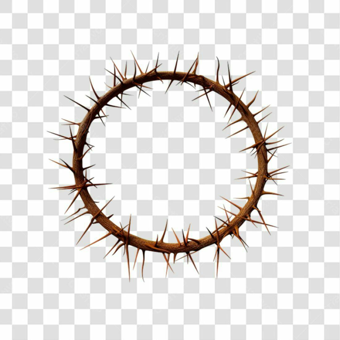 Icone coroa de espinhos para Semana Santa PNG com fundo transparente