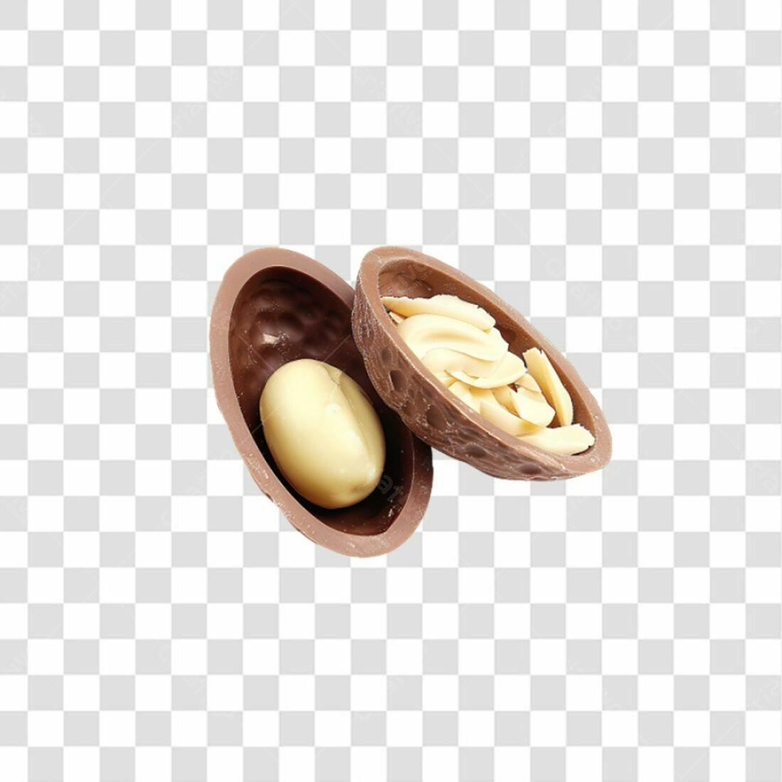 Icone Páscoa Ovo de Chocolate PNG com fundo transparente