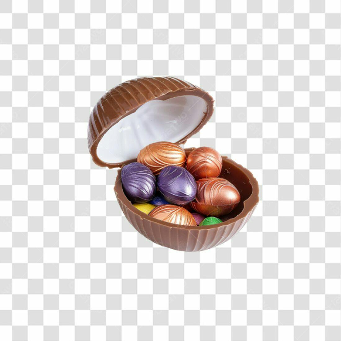 Icone Páscoa Ovos de Chocolate PNG com fundo transparente