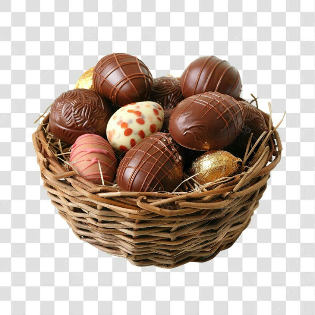 Icone Páscoa Ovos de Chocolate PNG com fundo transparente