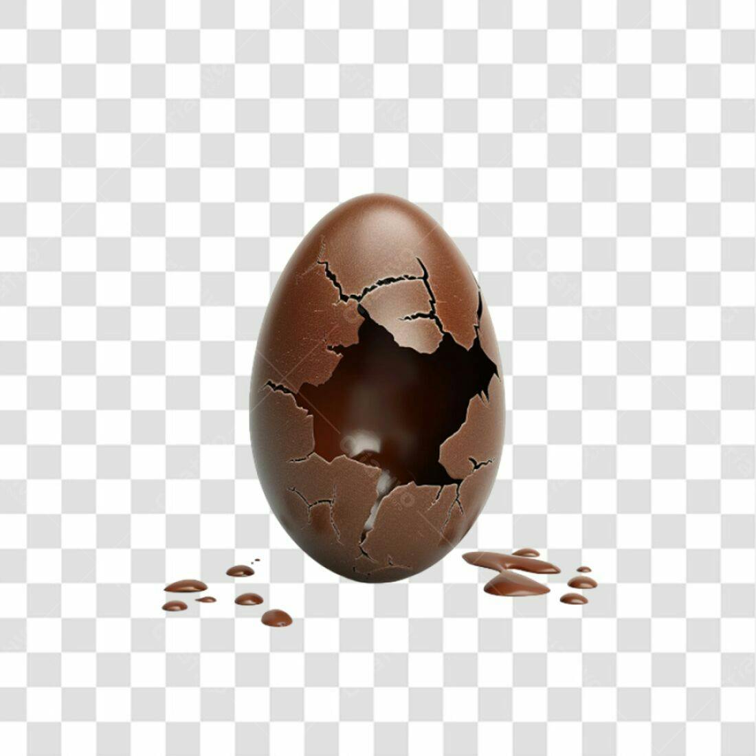 Icone Páscoa Ovo Chocolate PNG com fundo transparente