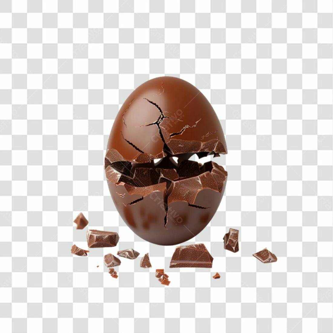 Icone Ovo de Chocolate Páscoa PNG com fundo transparente