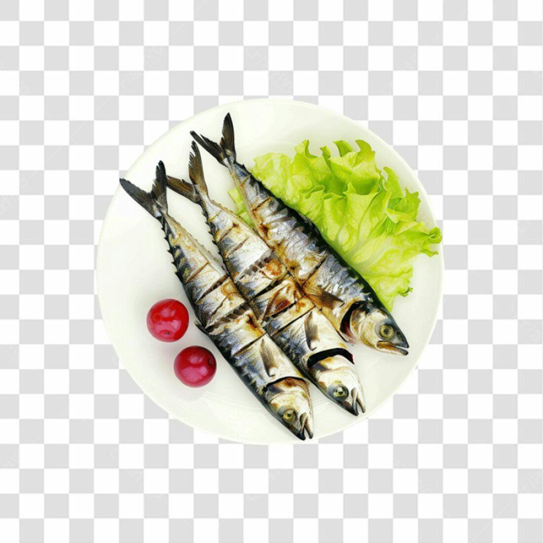 Imagem PNG Peixes grelhados com fundo transparente