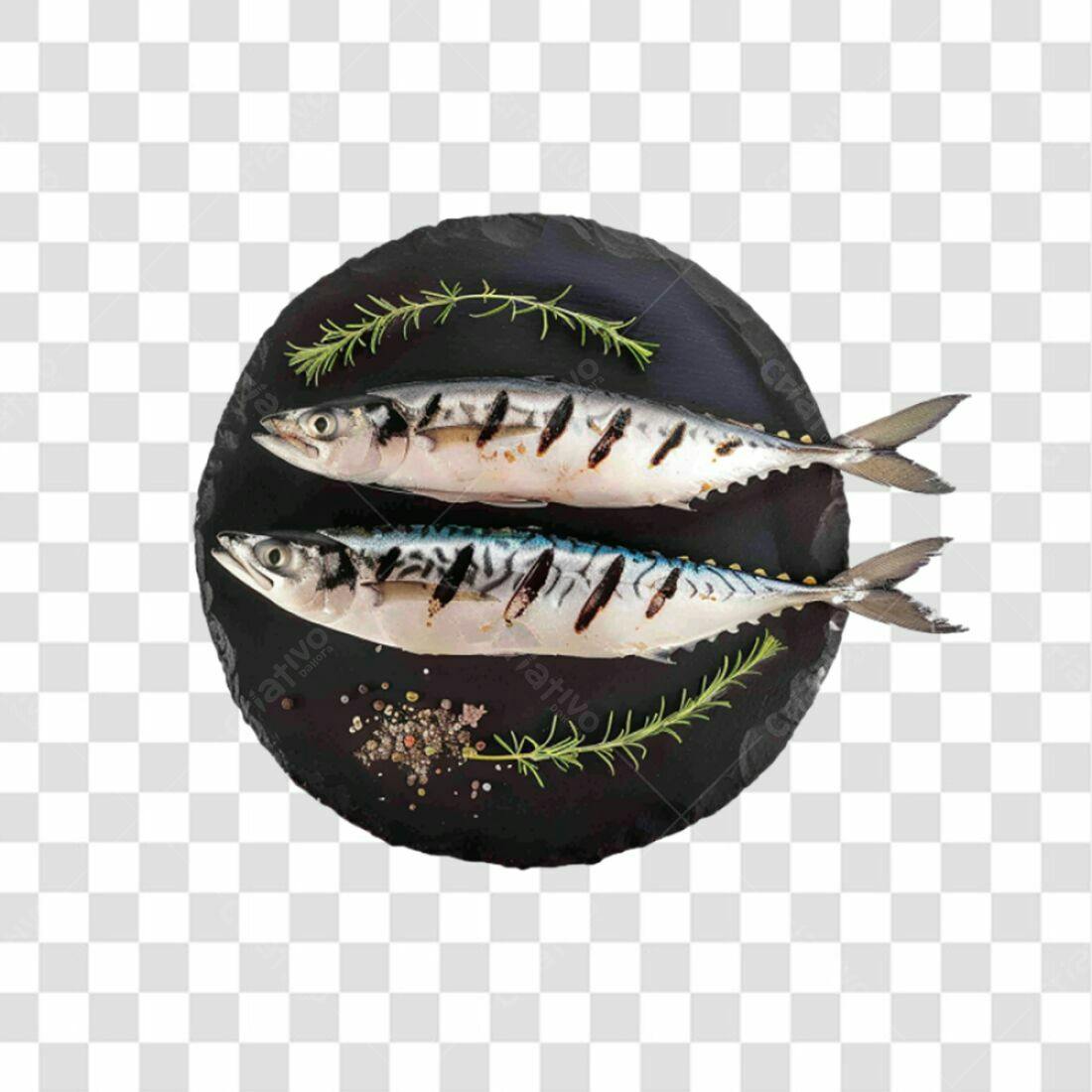 Imagem PNG de Peixes Grelhados com fundo transparente