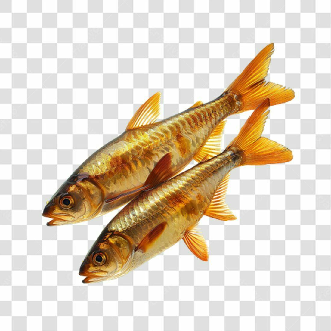 Icone Peixes Dourados PNG com fundo transparente