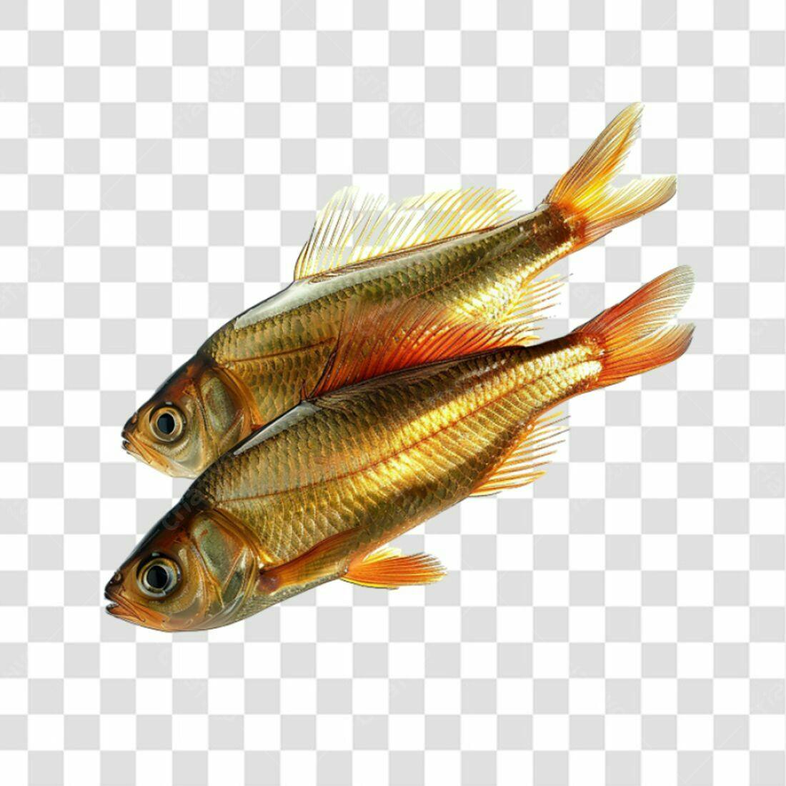 Icone Peixes Dourados PNG com fundo transparente