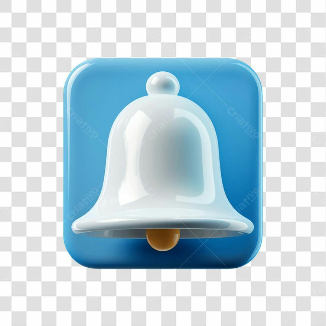 Ícone Notificação Sino PNG com fundo transparente