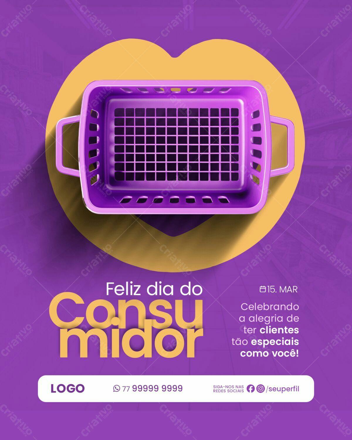 Flyer Dia do Consumidor PSD Editável