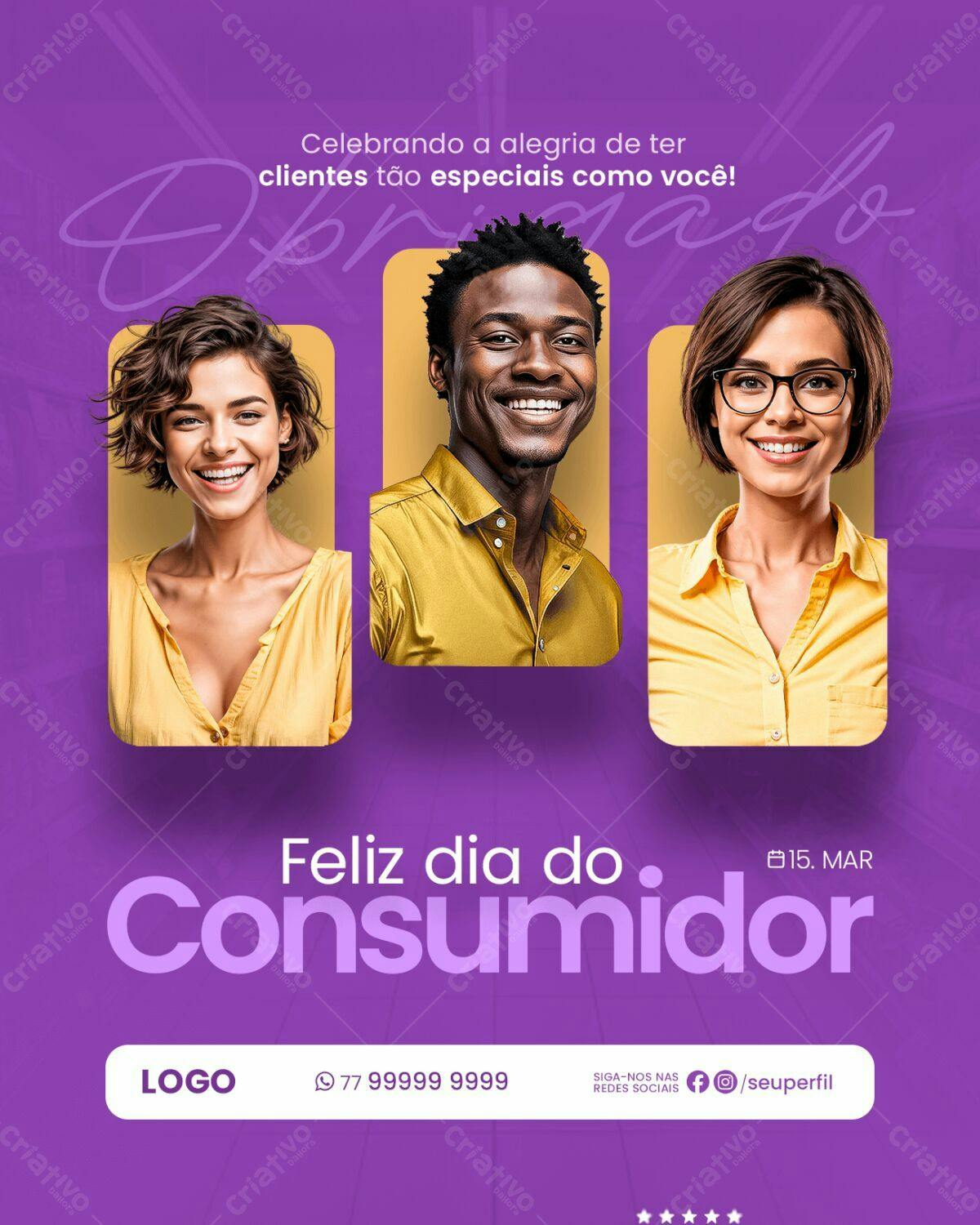 Flyer Dia do Consumidor PSD Editável