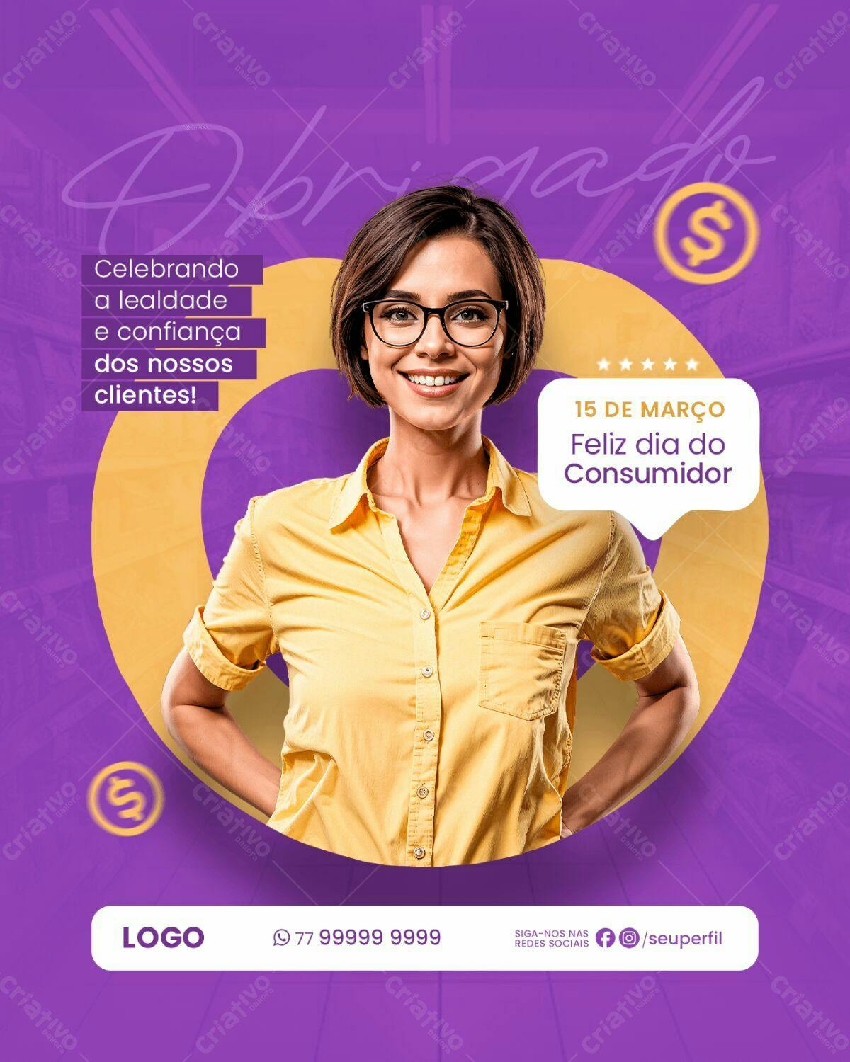 Post para Dia do Consumidor PSD Editável