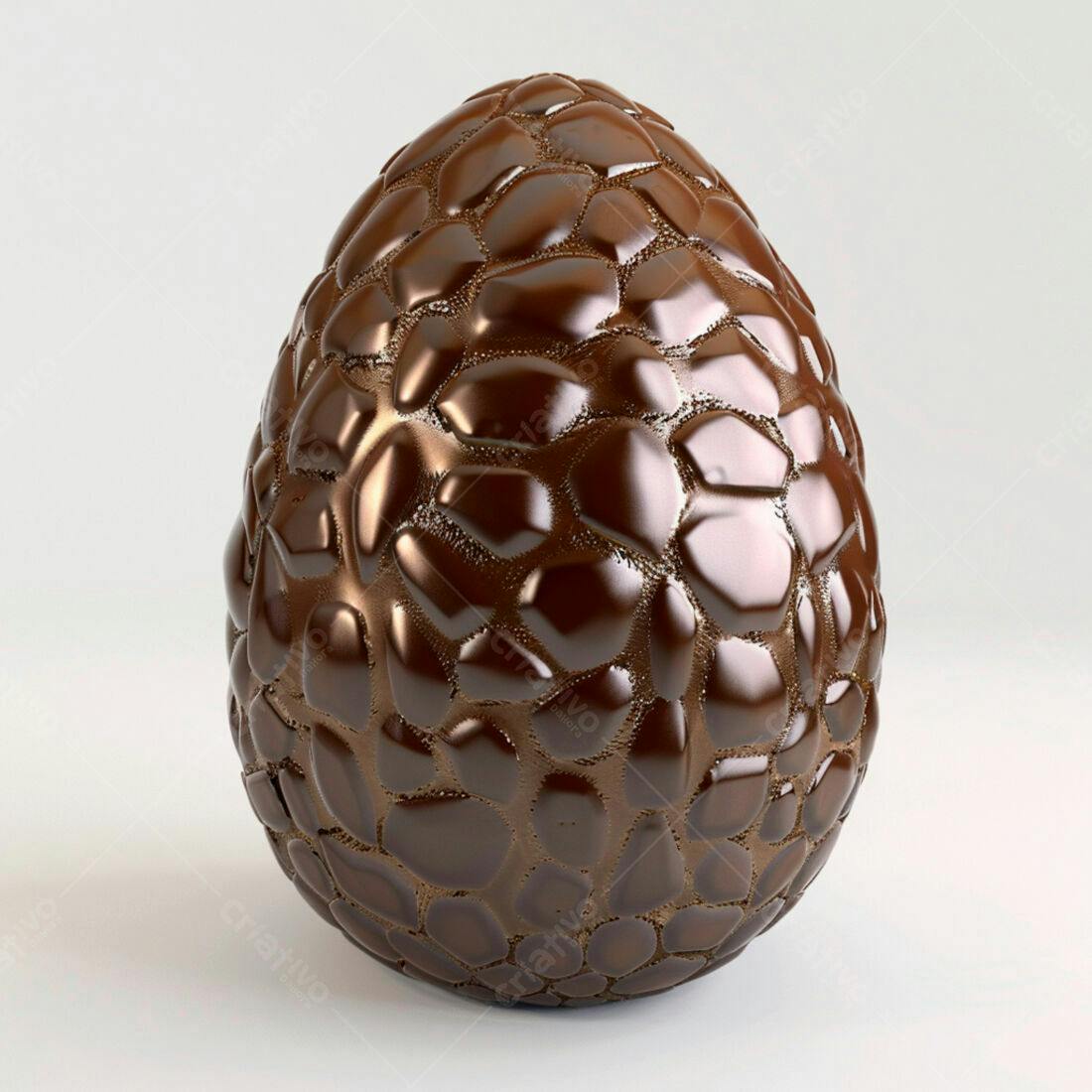 Ovo de Páscoa de Chocolate Marrom Escuro
