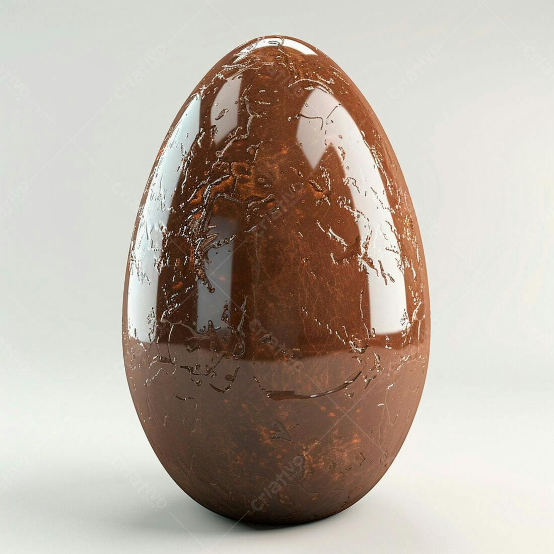 Ovo de Chocolate Marrom para Páscoa