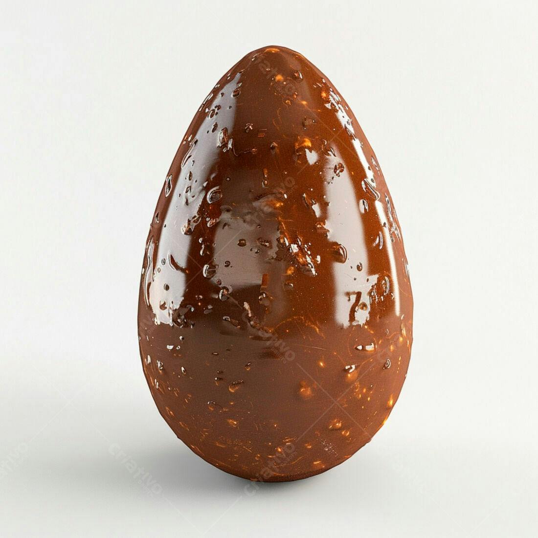 Ovo de Chocolate Marrom Escuro