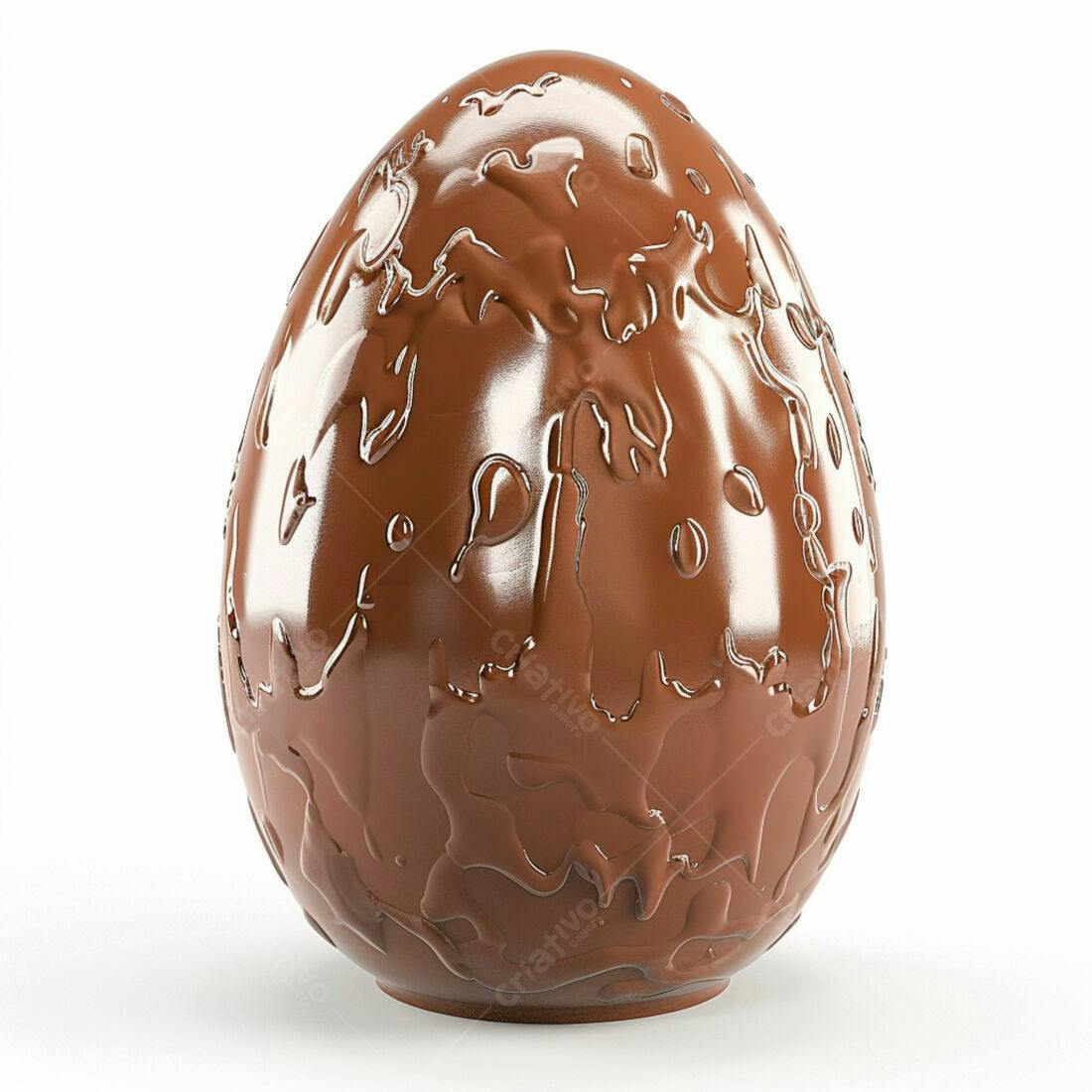 Ovo de Chocolate Marrom para Páscoa