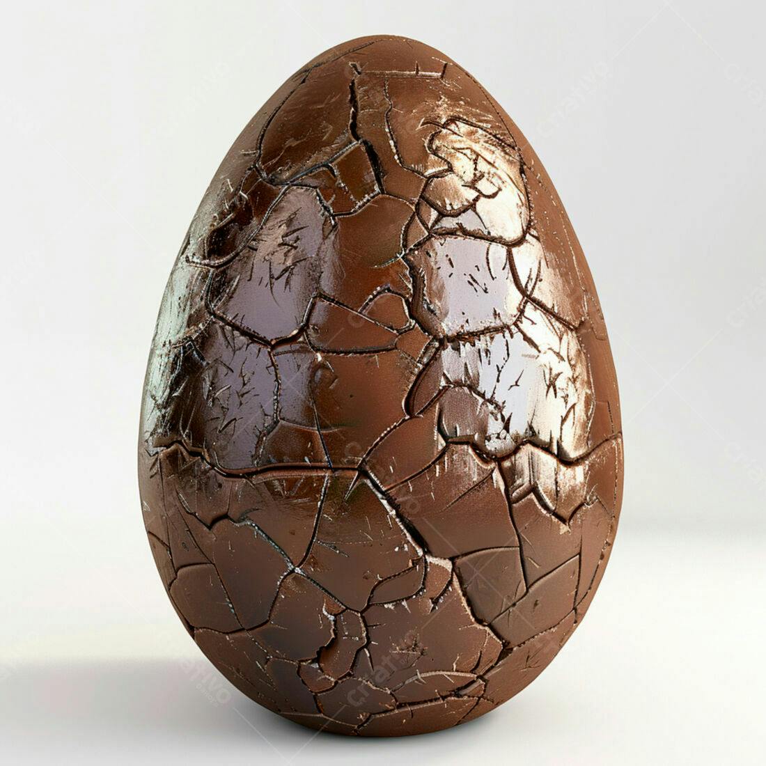 Ovo de Chocolate rachado para Páscoa