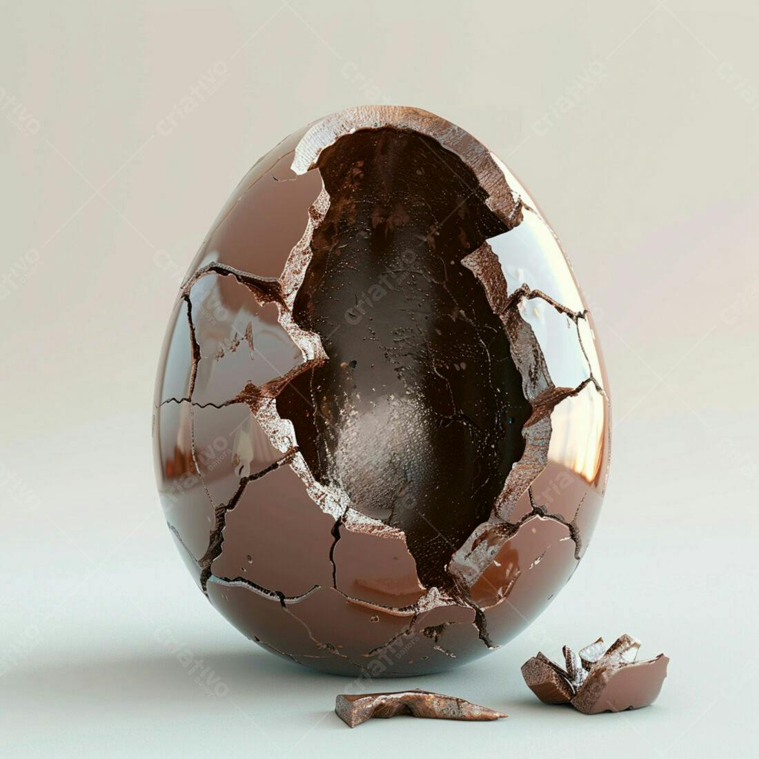 Ovo de Chocolate Quebrado Páscoa