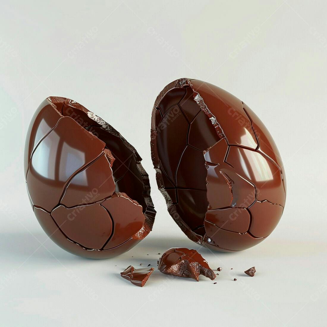 Ovo de Chocolate Quebrado Páscoa