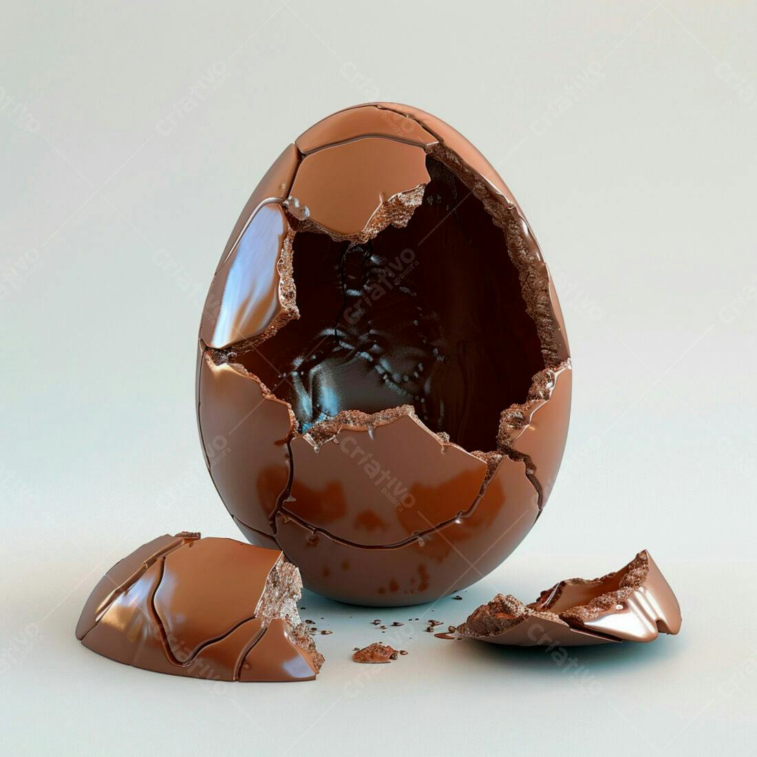 Ovo de Chocolate Quebrado Páscoa