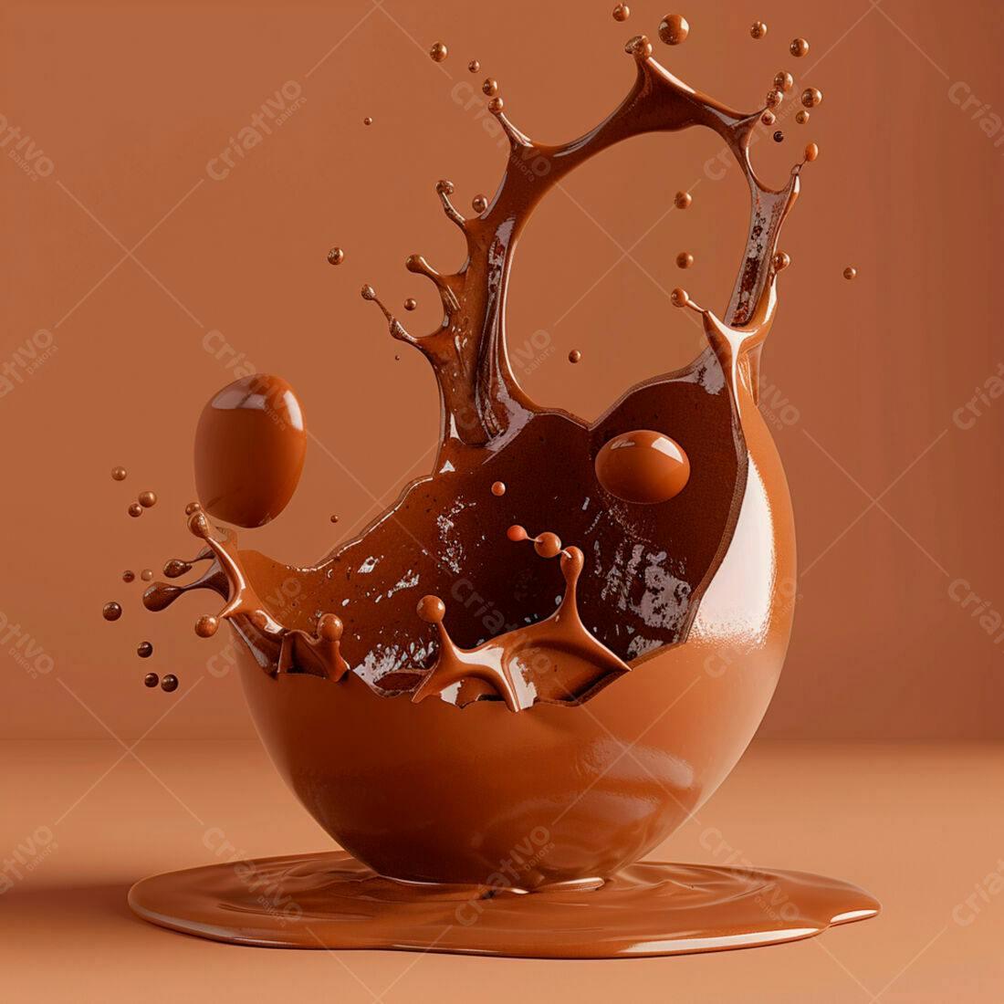 Explosão de chocolate derretido