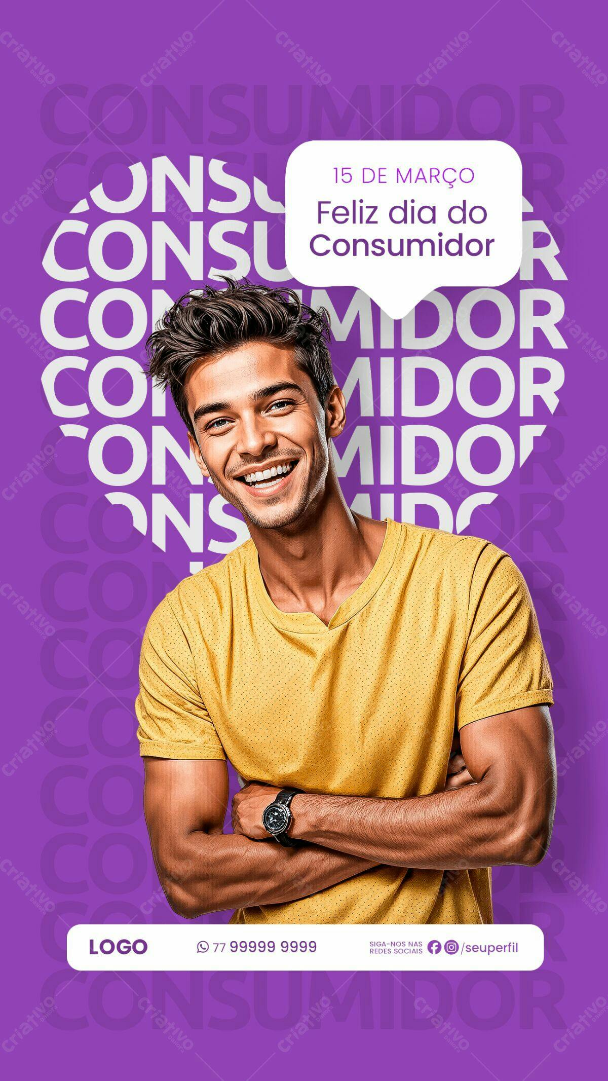 Flyer Dia do Consumidor PSD Editável