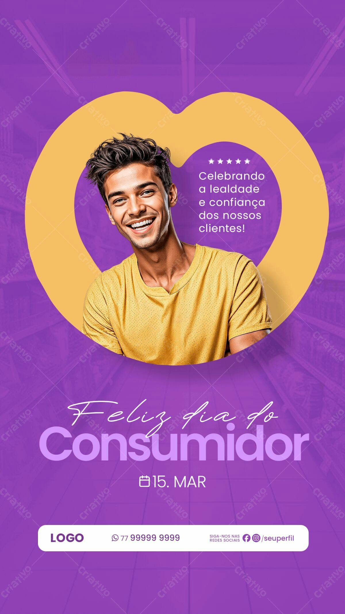 Flyer Dia do Consumidor PSD Editável