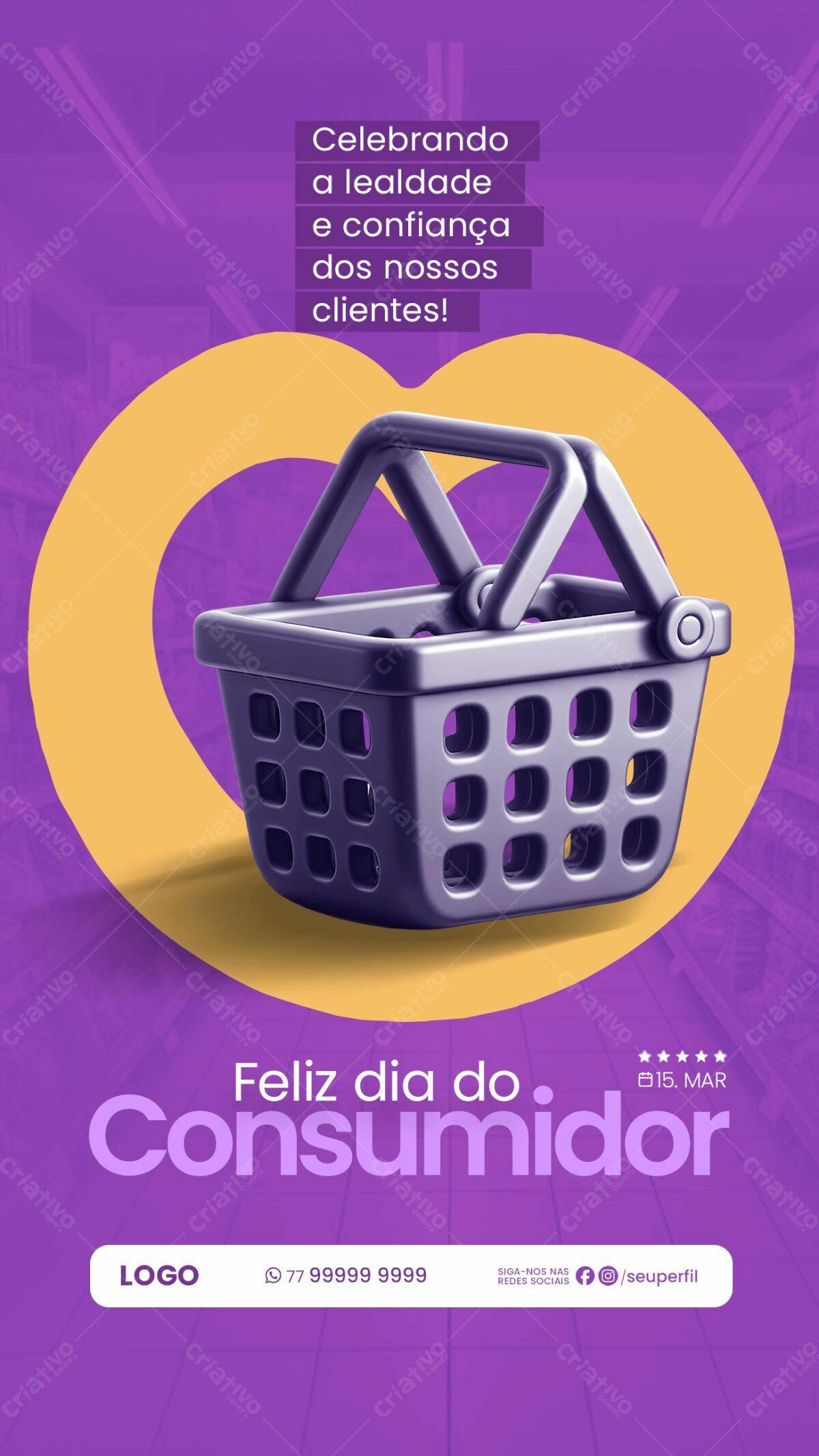 Flyer Dia do Consumidor PSD Editável