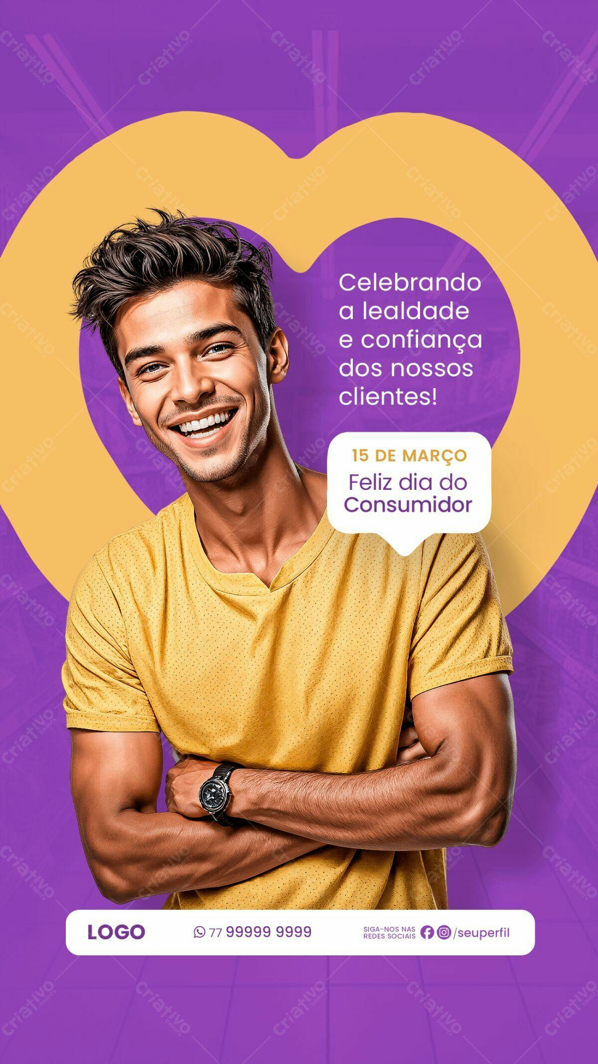 Flyer Dia do Consumidor PSD Editável