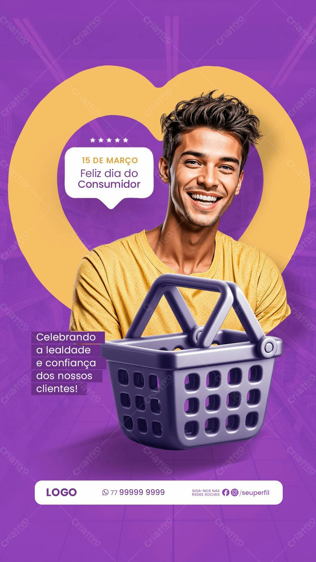 Flyer Dia do Consumidor PSD Editável