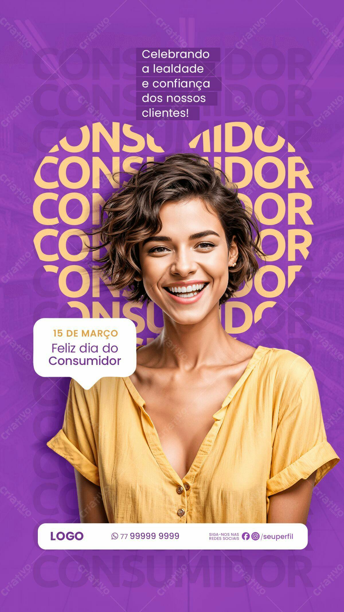 Flyer Dia do Consumidor PSD Editável