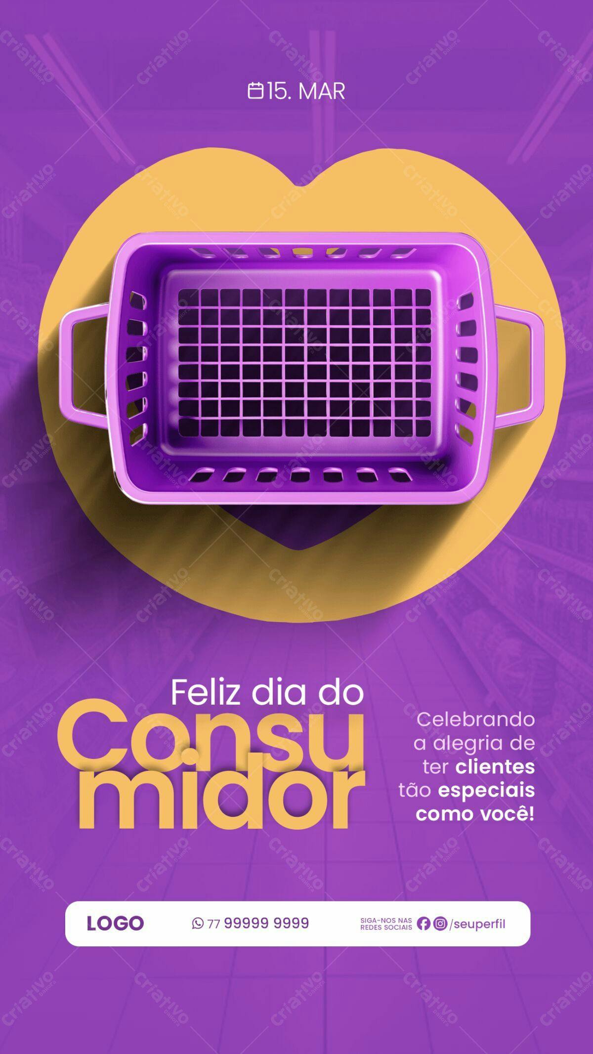 Flyer Dia do Consumidor PSD Editável