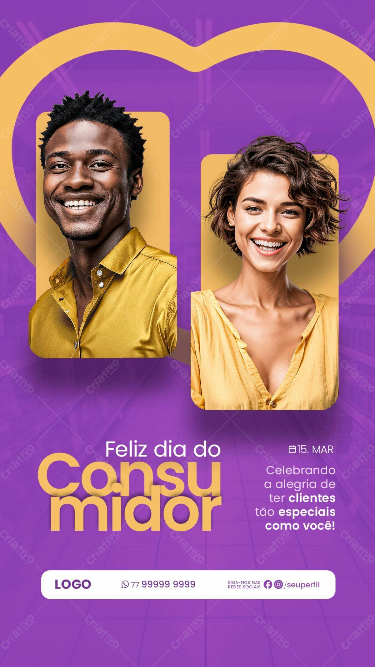 Flyer Dia do Consumidor PSD Editável