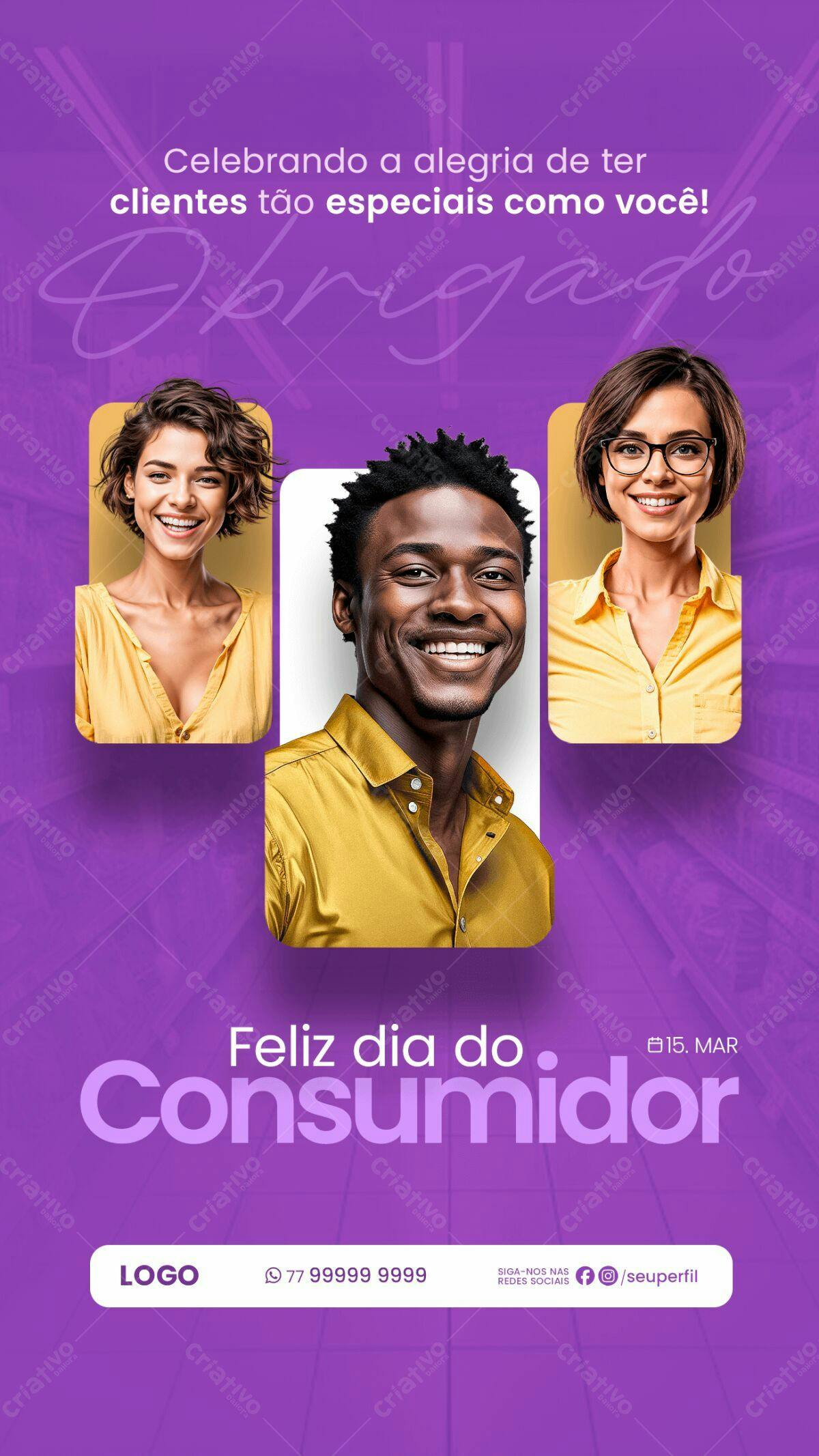 Flyer Dia do Consumidor PSD Editável