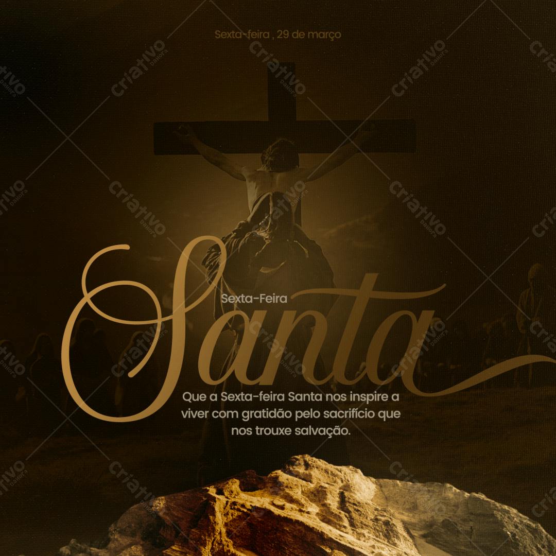 Jesus na Cruz Sexta-Feira Santa