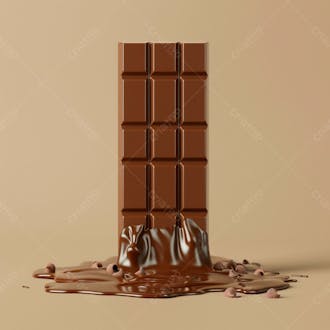 Barra de chocolate na vertical 2