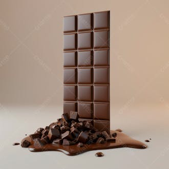 Barra de chocolate na vertical 3