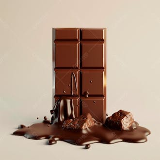 Barra de chocolate na vertical 4